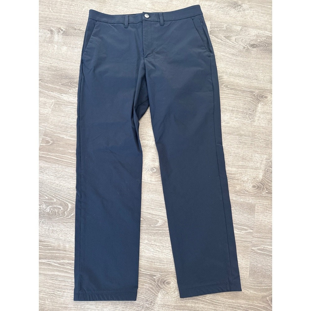 CRZ Yoga Pants Mens 33 Navy Performance Stretch Chino Golf Commuter‎ Activewear